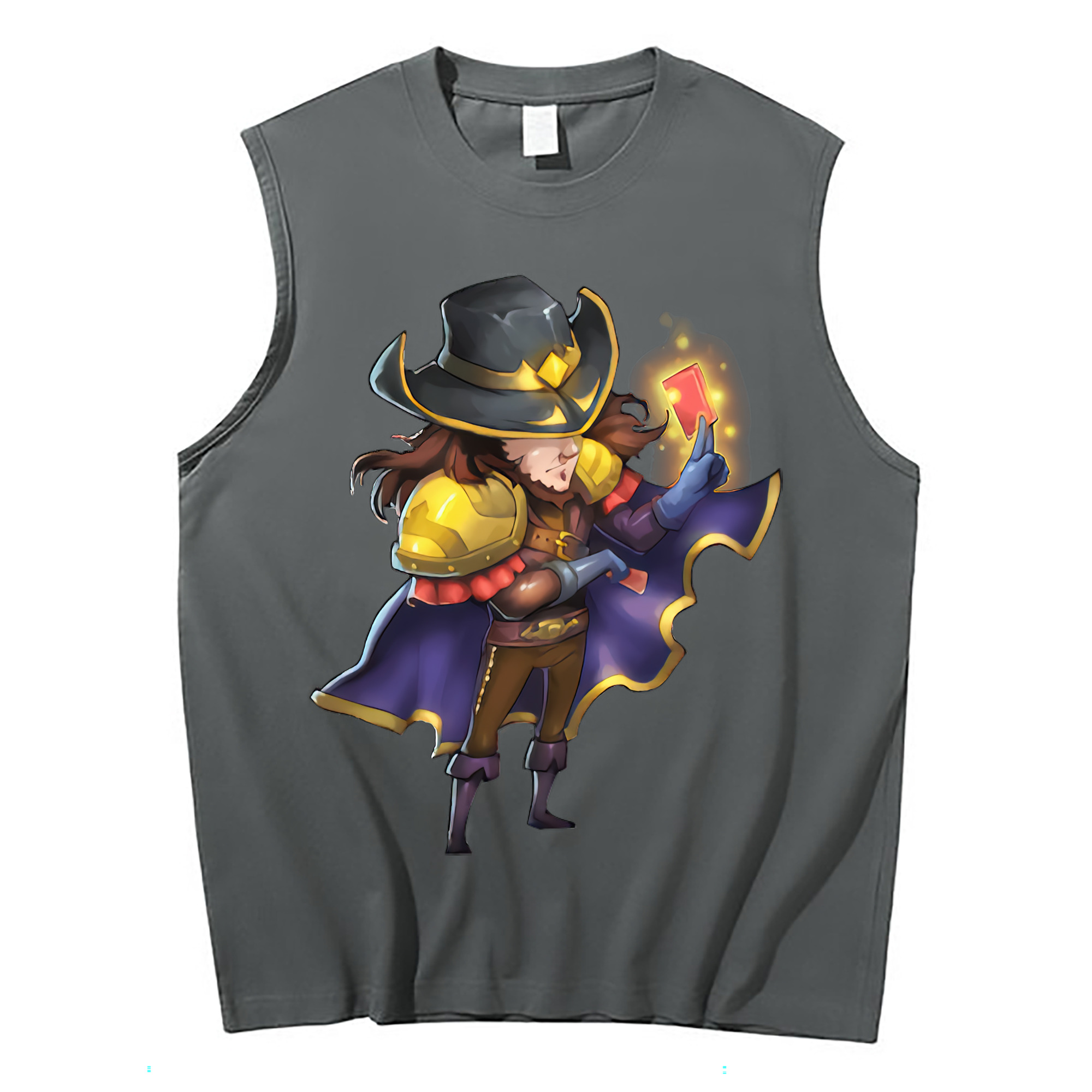 （画像用） リーグ・オブ・レジェンド League of Legends LOL コットン100％タンクトップ（フロントプリント）